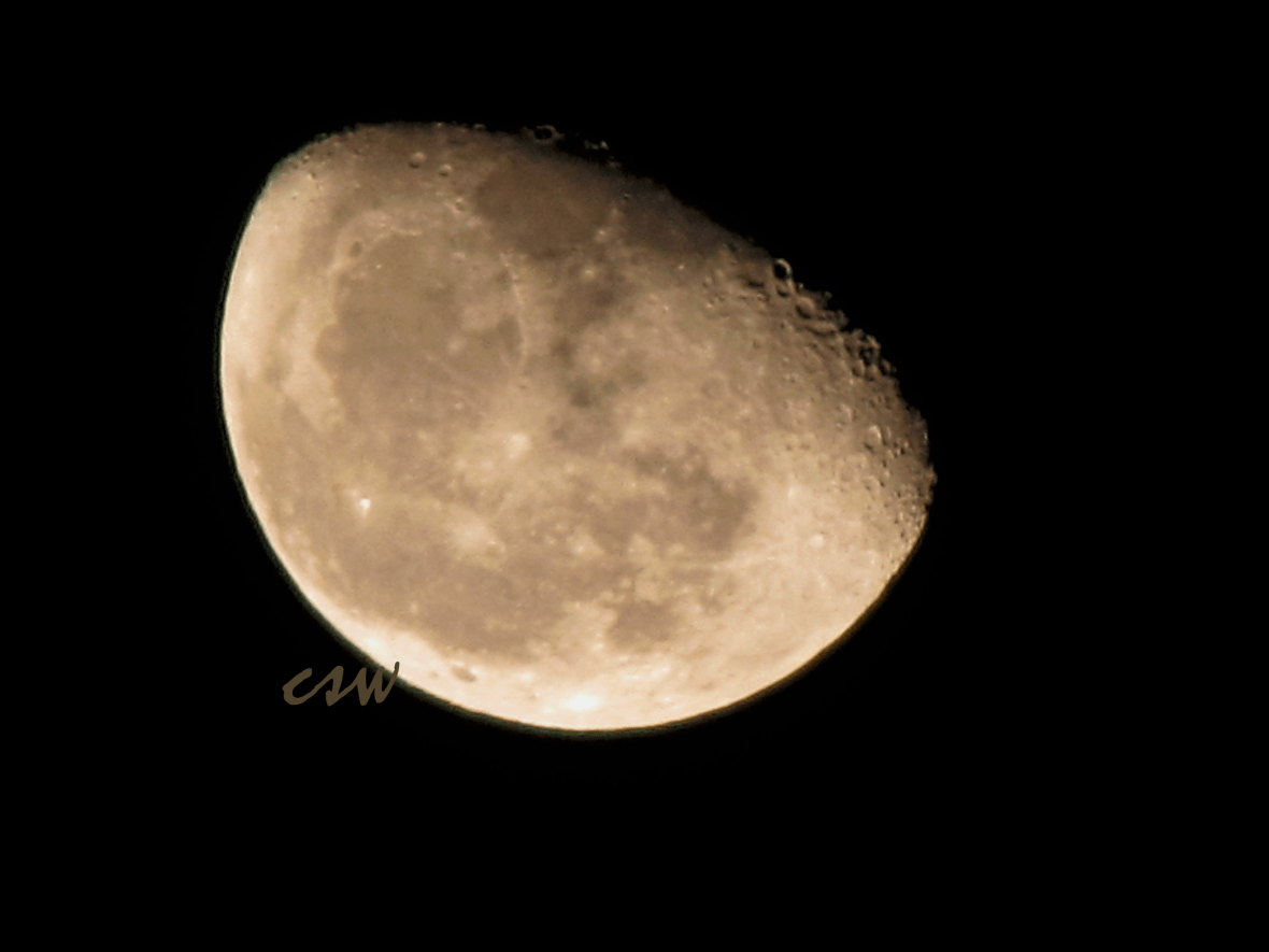 The Moon A Couple Of Minutes Ago
