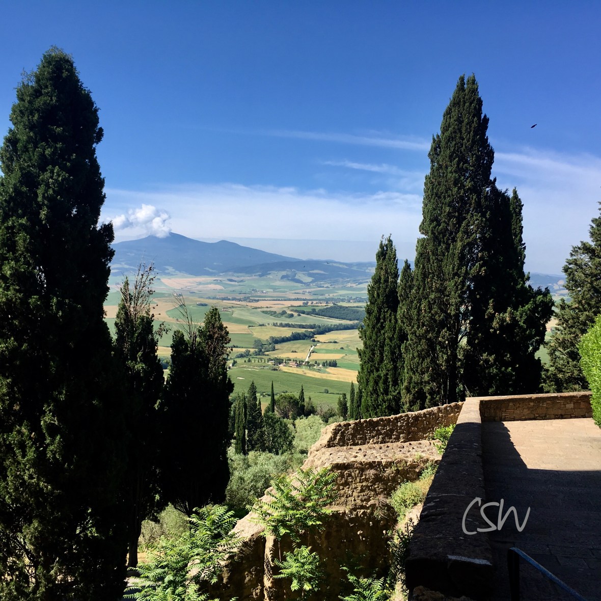 Mount Amiata, a dead volcano in the distance. Unfortunately I didn't make it up there anymore.