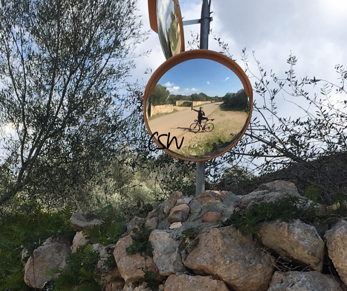 One of those mallorquian roads - peace, quiet and mirrors