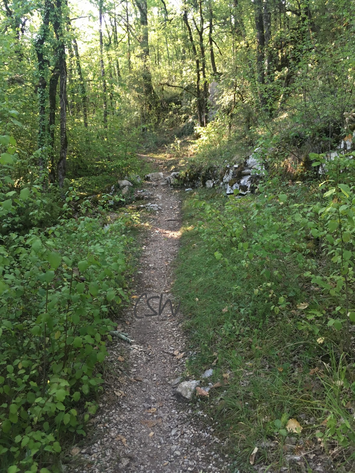 Running trail near Rignac