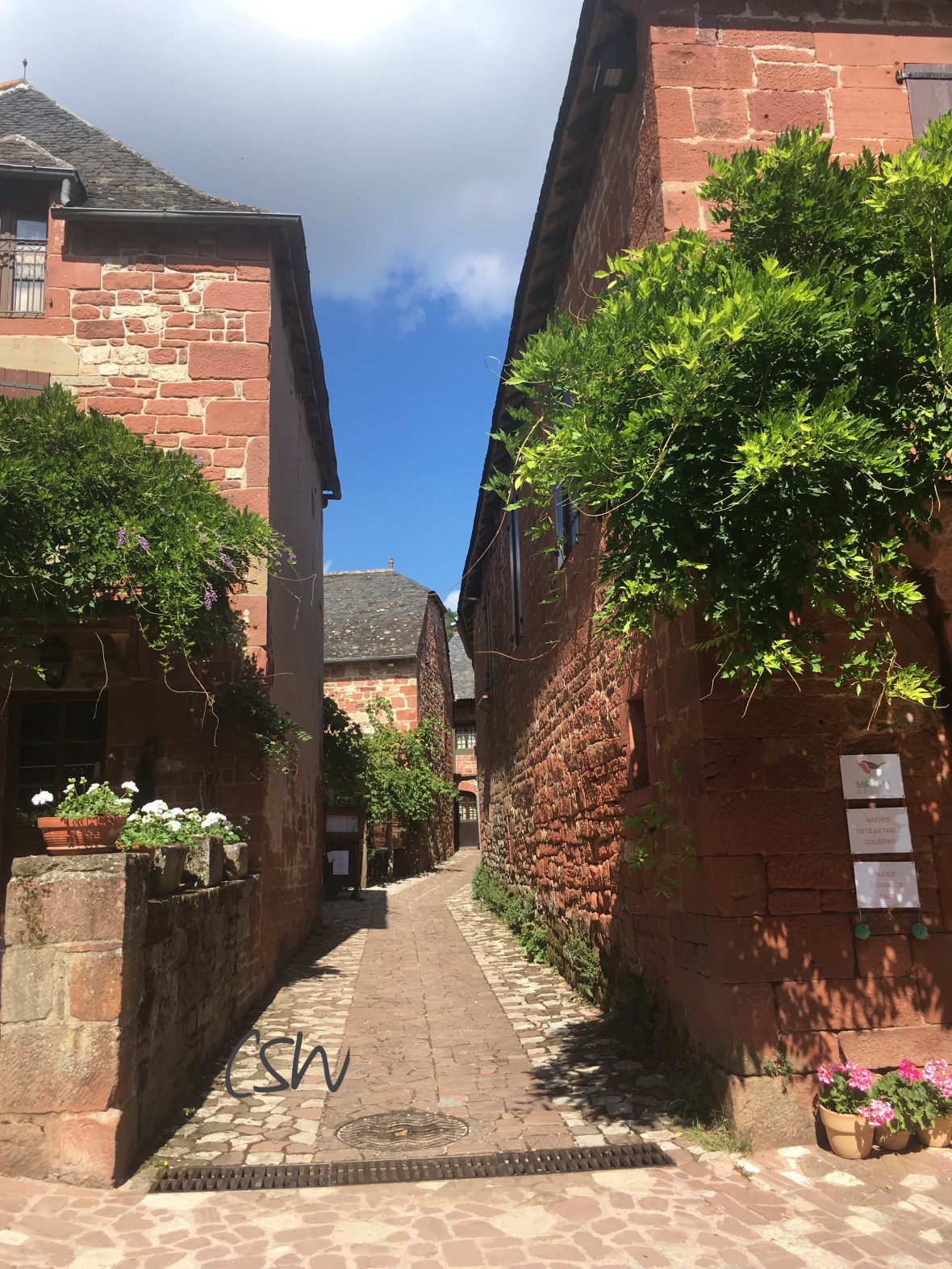 Collonges-la-Rouge. La Rouge, because all houses are built from red stone.