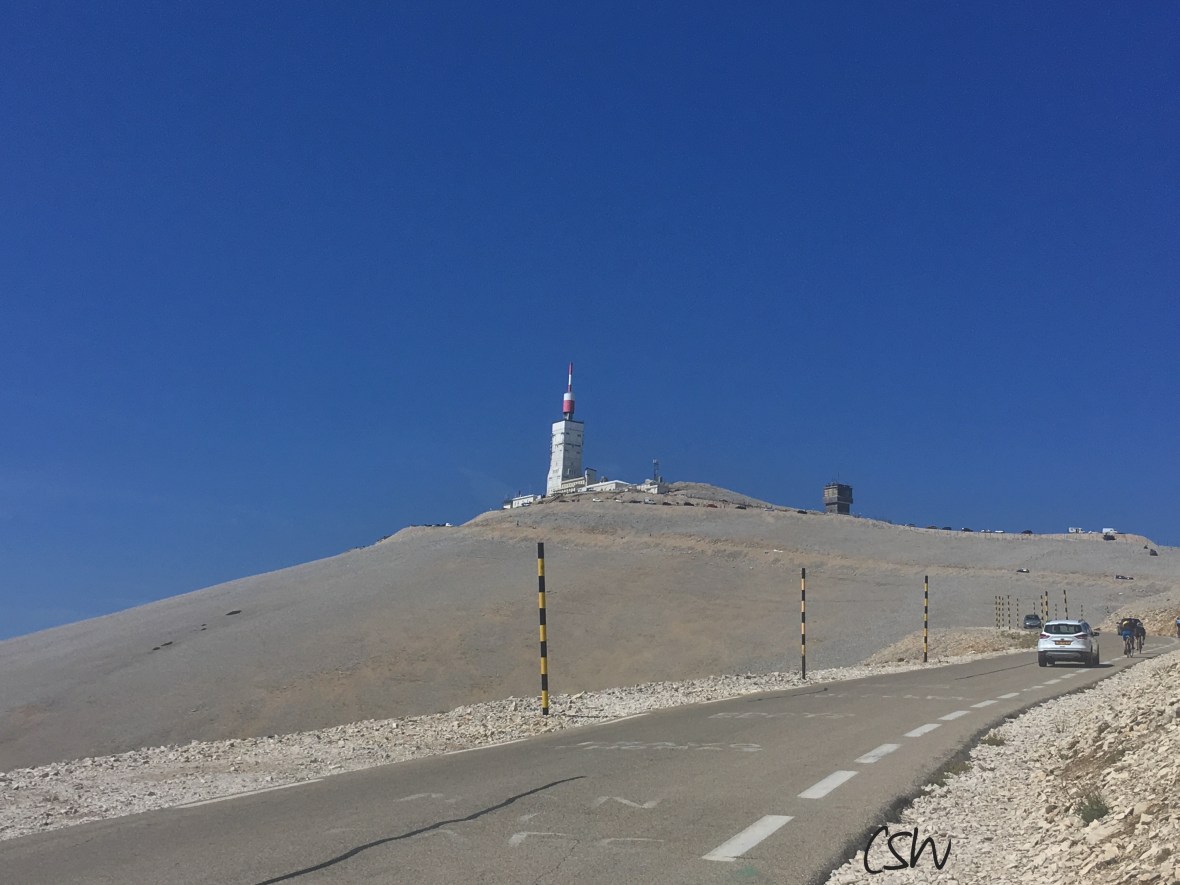 The view from near the top up